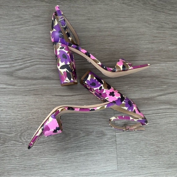 Sam Edelman yaro ankle floral strap heels - Picture 4 of 11
